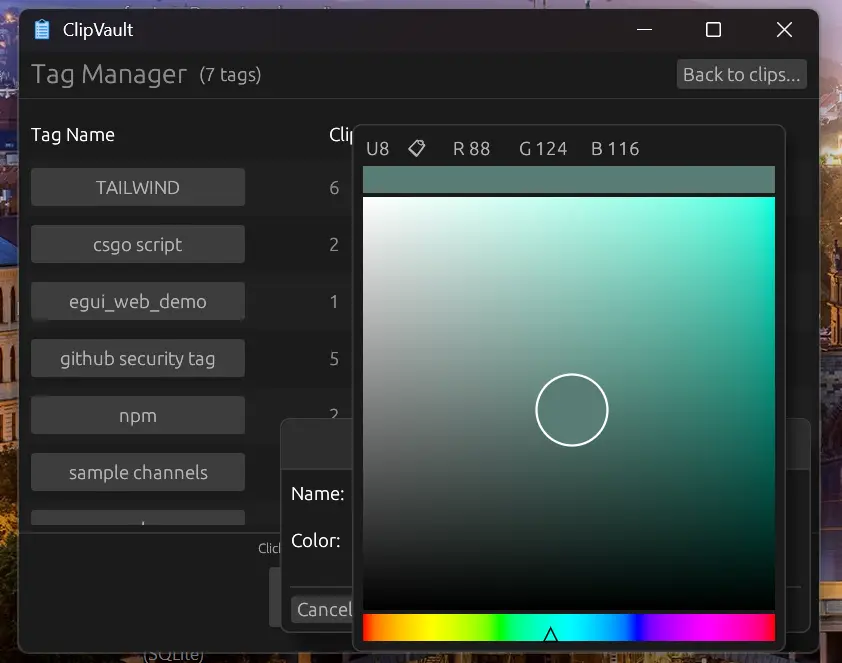 ClipVault Screenshot
